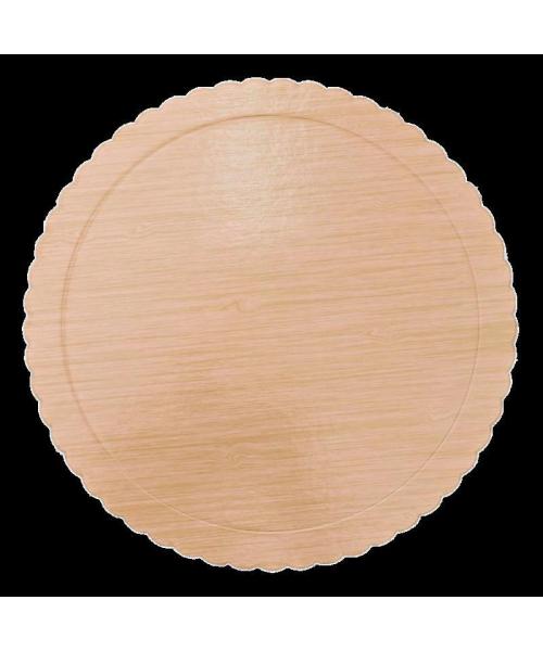 Tortenplatte Holz Hell 25 cm